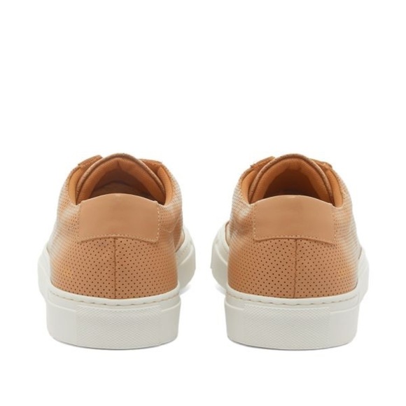 Common Projects Tan Perforated Achilles Low Sneakers Suede camel color 39 9 - Picture 3 of 16